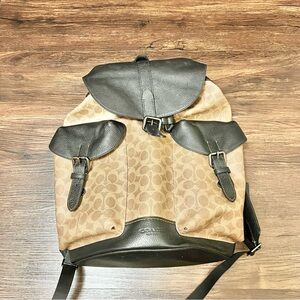 Coach Men's Backpack in Black and Brown